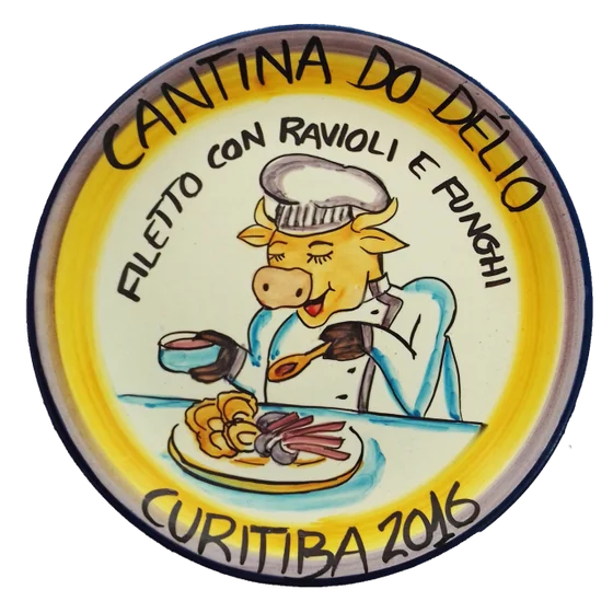Cerâmica da Boa Lembrança de 2016: Filetto con Ravioli e Funghi