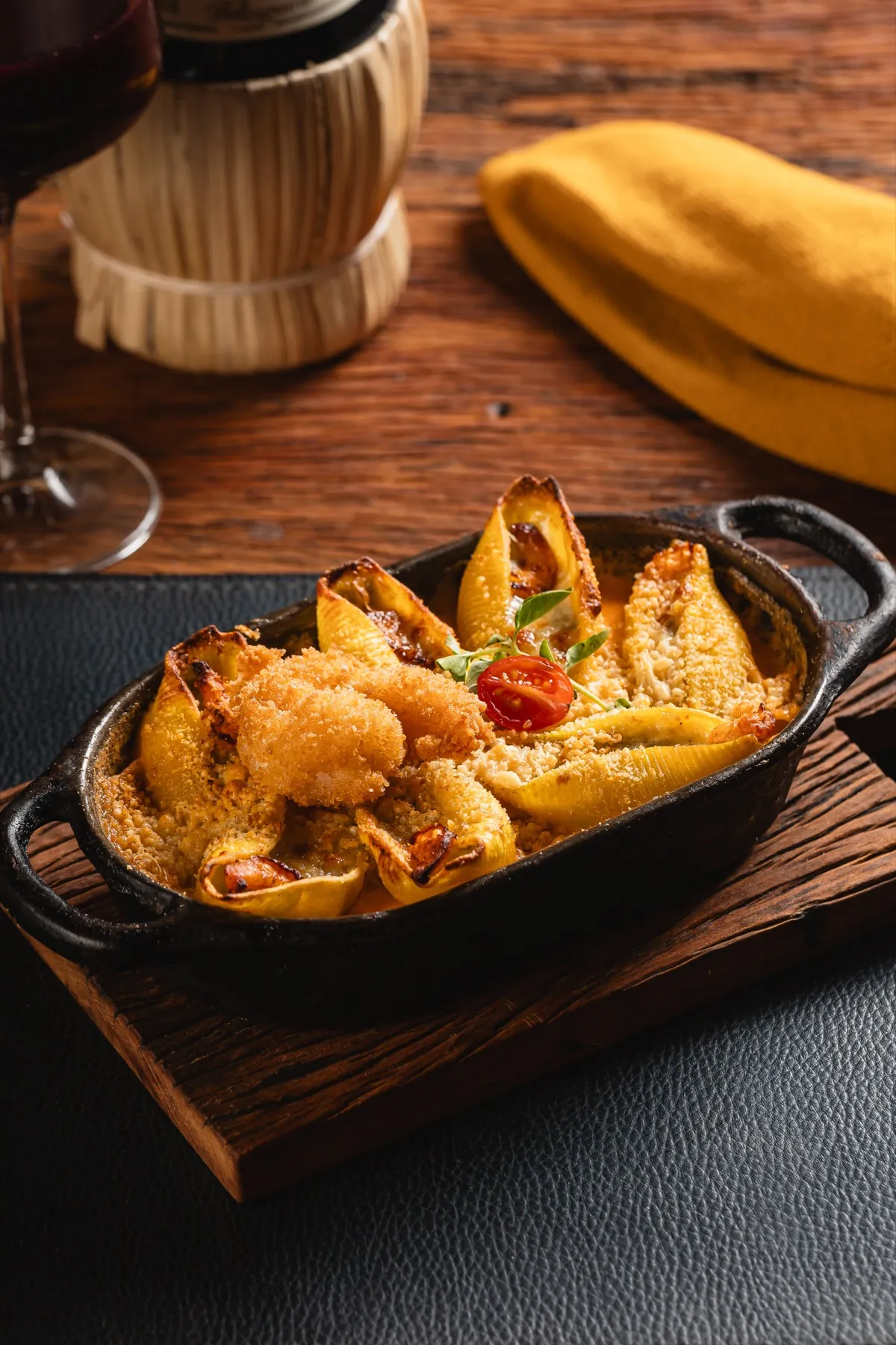 Conchiglioni saindo do forno